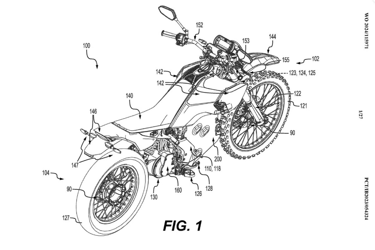 Fotos Nuevas patentes muestran que Can-Am sigue trabajando en sus motos eléctricas
