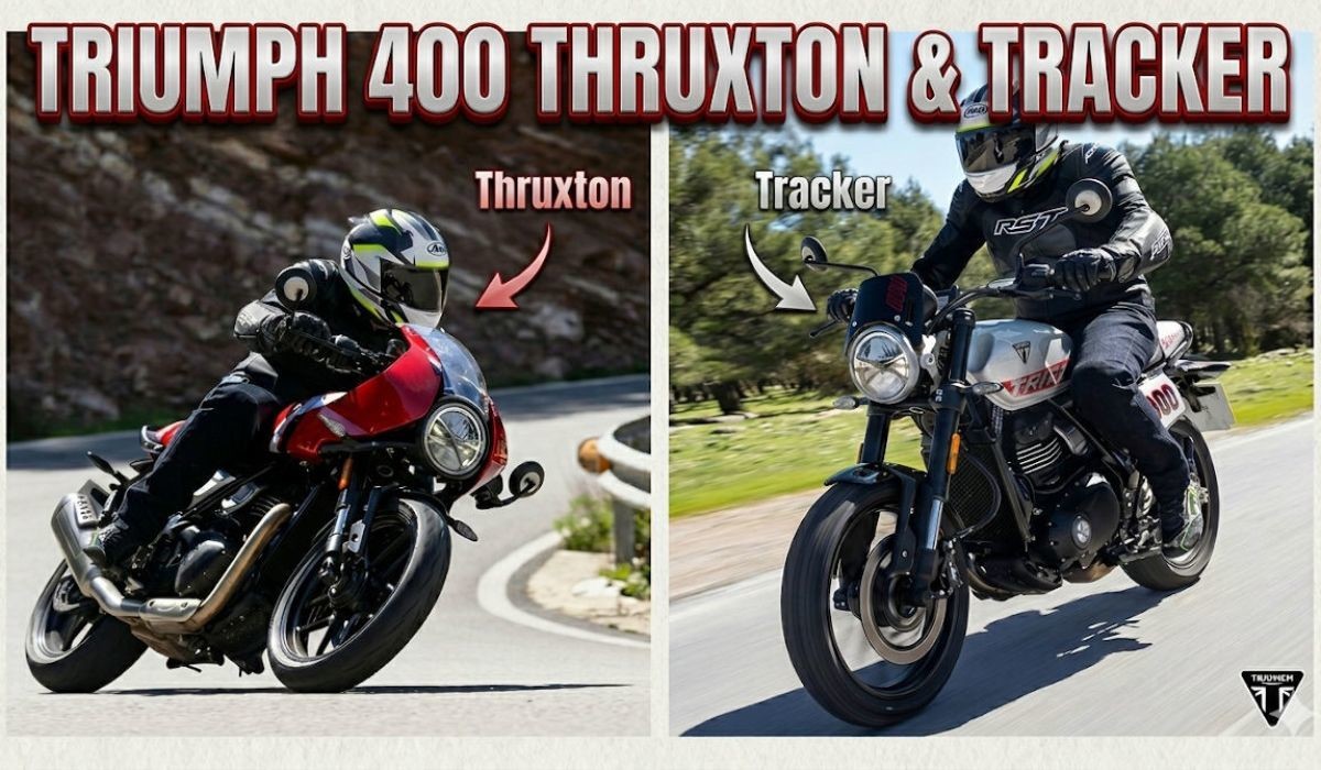 Fotos Prueba Triumph Tracker 400 & Thruxton 400