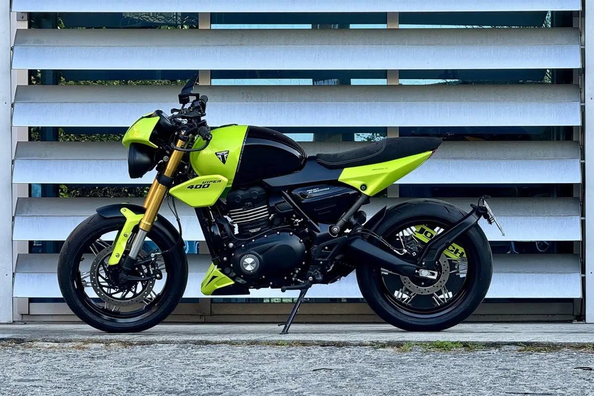 Fotos Por una buena causa: la Triumph Viper 400 creada en 2024 por el especialista italiano Noisy-Style, será subastada