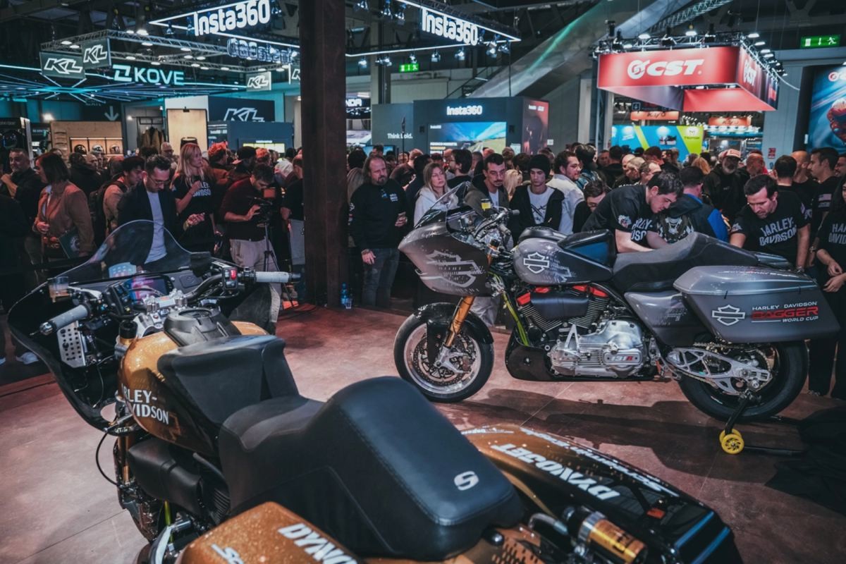 Fotos EICMA 2025: Harley-Davidson presentó los tres primeros equipos que competirán en su próxima serie de carreras Bagger World Cup