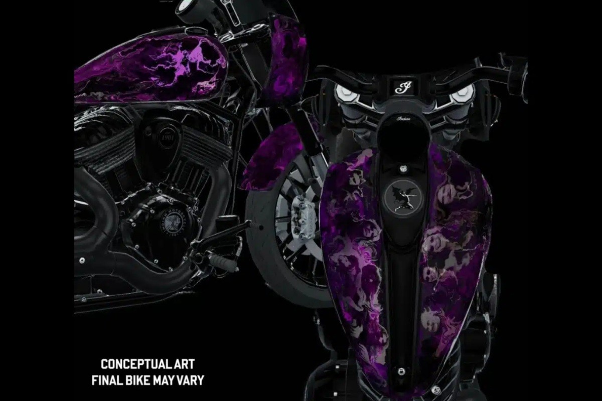 Fotos Conoce la espectacular Indian Sport Chief RT con la que la firma americana rinde tributo a Black Sabbath y Ozzy Osbourne y por una buena causa