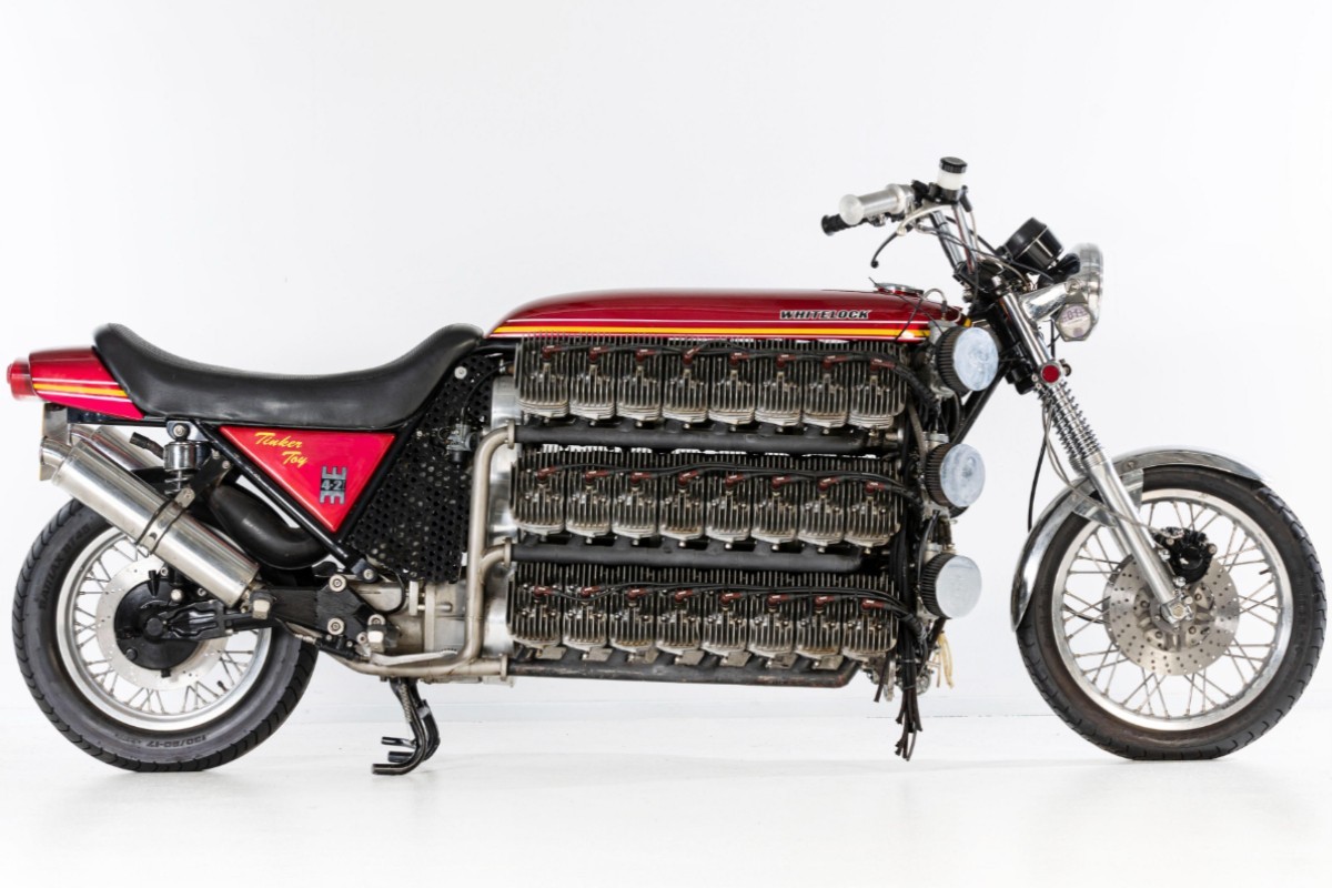 Fotos Tinker Toy: conoce la Kawasaki impulsada por el motor con el mayor número de cilindros del mundo