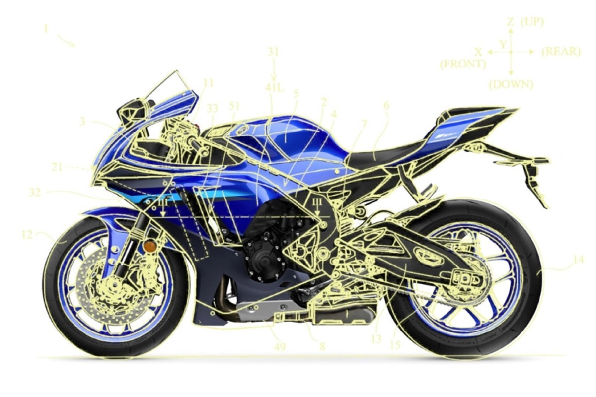 Fotos Nuevas patentes muestran que Yamaha sigue desarrollando la R1