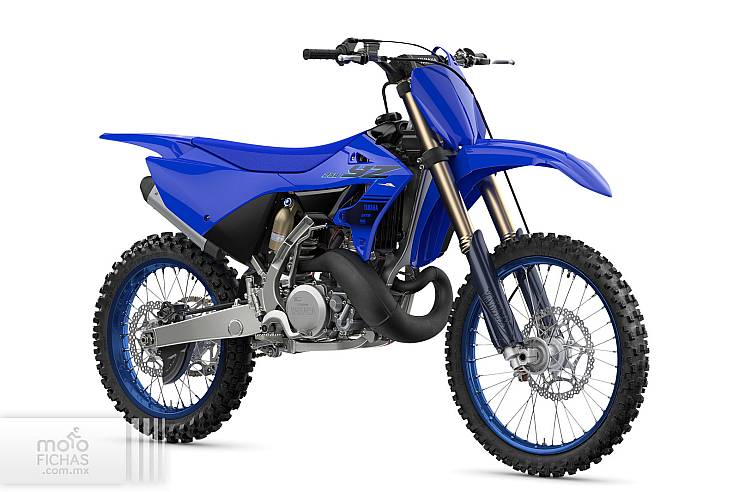 Levier De Vitesse Compatible Yamaha YZ125 YZ250 YZ450F - Alliage Aluminium CNC - Embout Pliable - Noir/bleu